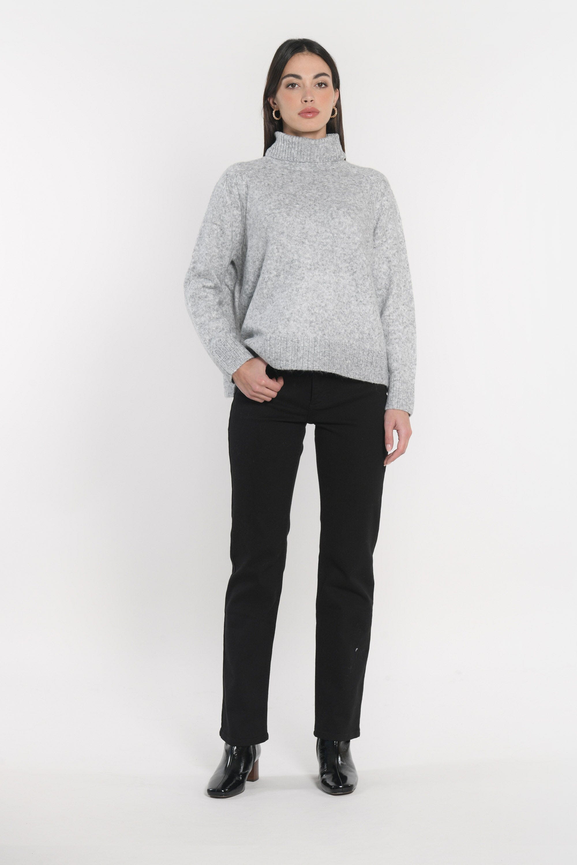 PULL COL ROULÉ JOANA GRIS CHINÉ PULL KOOKAI Mode Kookai