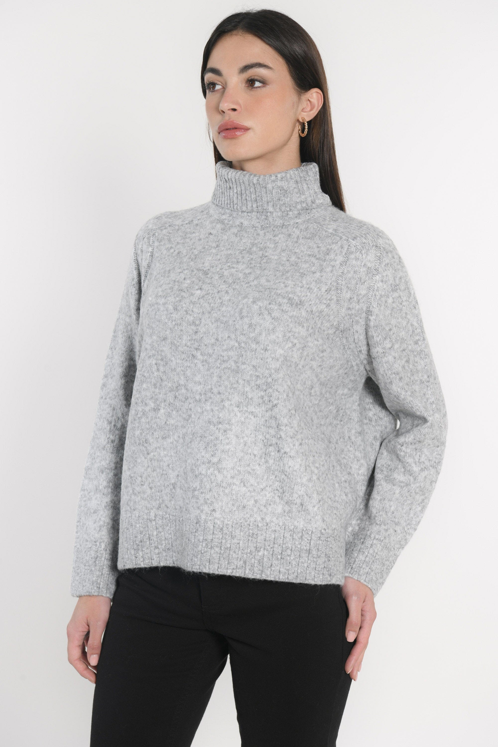 PULL COL ROULÉ JOANA GRIS CHINÉ PULL KOOKAI Mode Kookai
