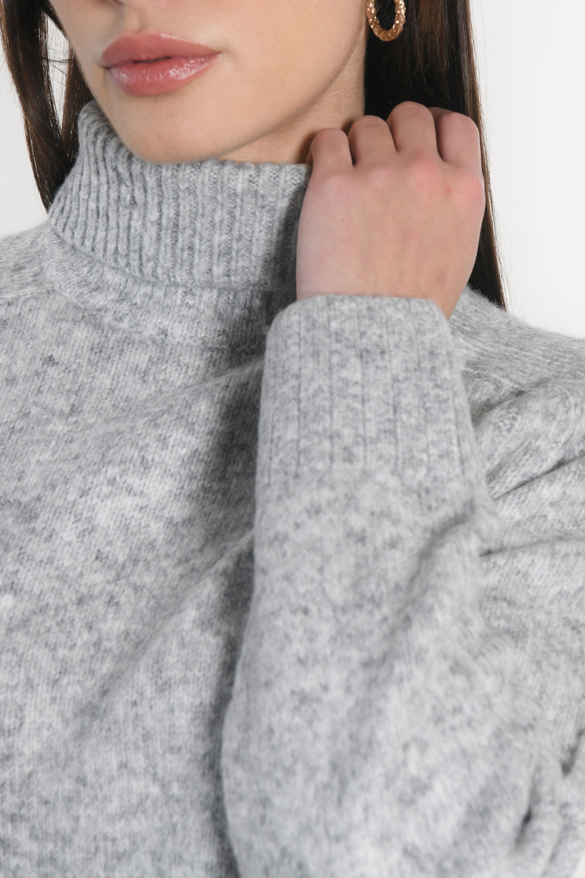 PULL COL ROULÉ JOANA GRIS CHINÉ PULL KOOKAI Mode Kookai