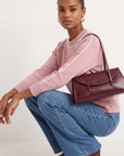 PULL COL ROULOTTE - DARI - ROSE/ECRU PULL NEW KOOKAI Mode Kookai