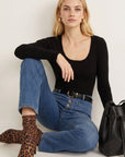PULL COL U - D-BAYRON - NOIR PULL NEW KOOKAI Mode Kookai