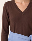 PULL COL V - D-CURT - CHOCOLAT PULL NEW KOOKAI Mode Kookai