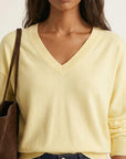 PULL COL V - D-CURT - JAUNE PULL NEW KOOKAI Mode Kookai