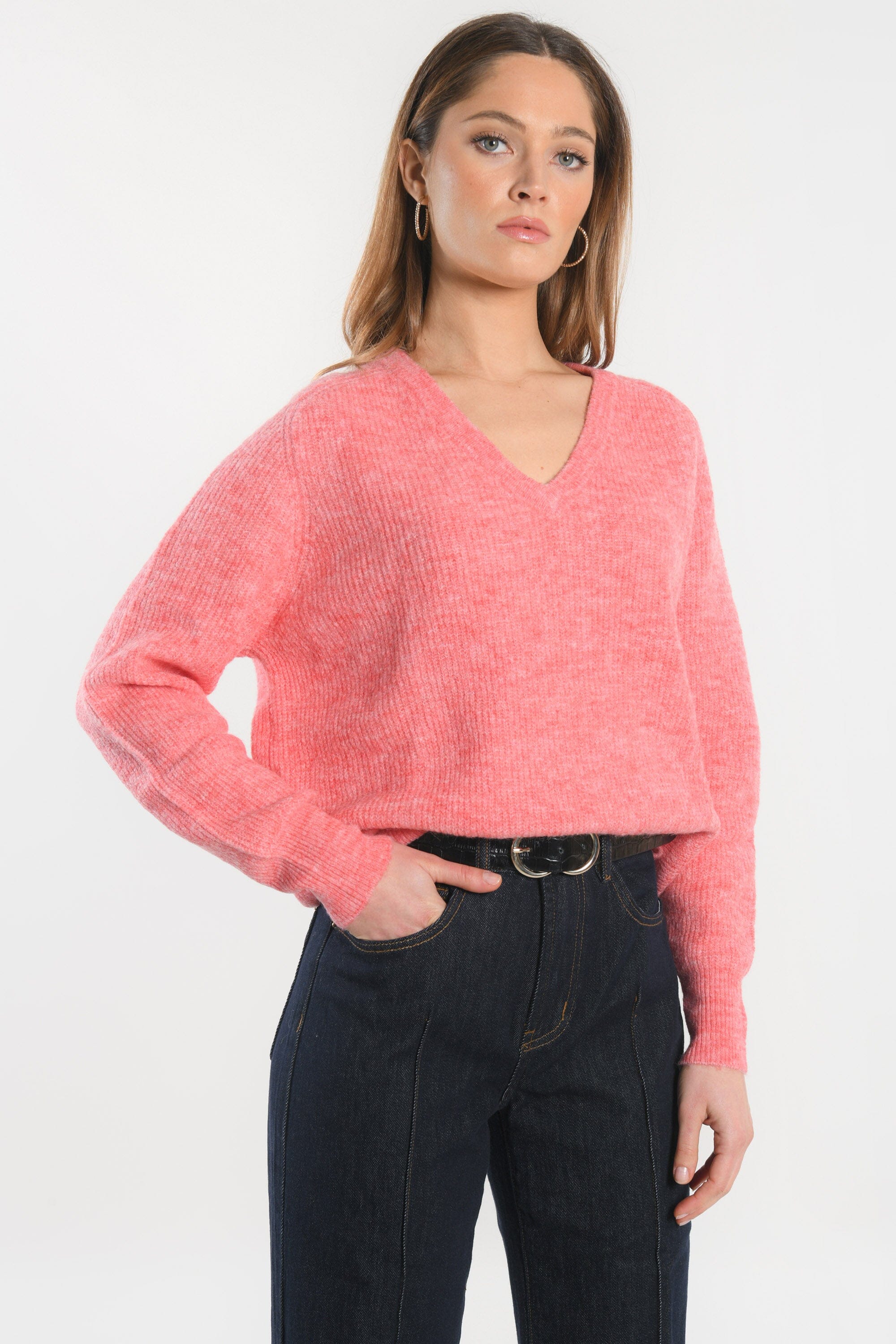 PULL COL V - DANNA - RAPTUR ROSE PULL KOOKAI Mode Kookai