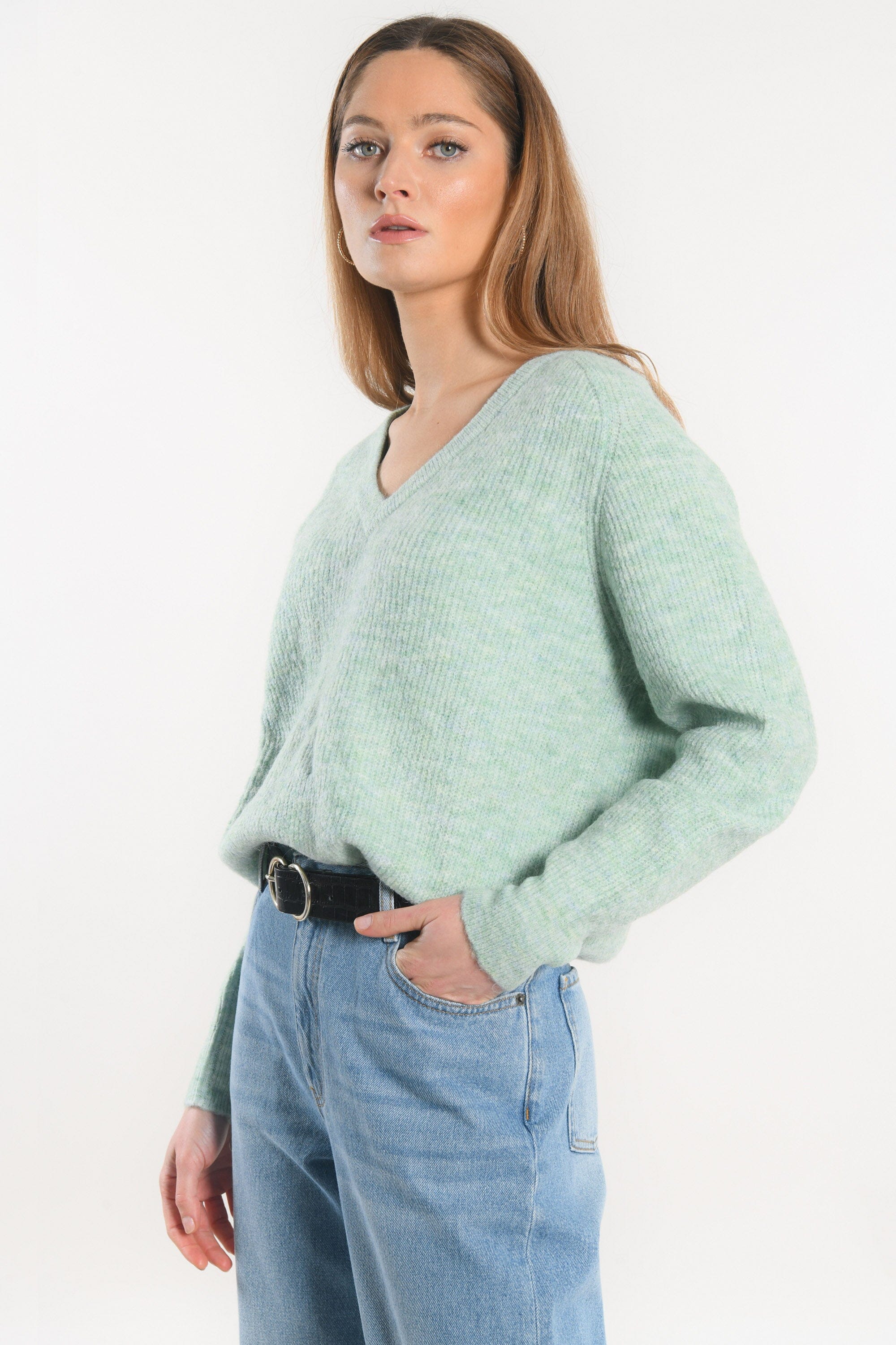 PULL COL V - DANNA - VERT AMANDE PULL KOOKAI Mode Kookai