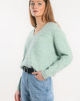 PULL COL V - DANNA - VERT AMANDE PULL KOOKAI Mode Kookai