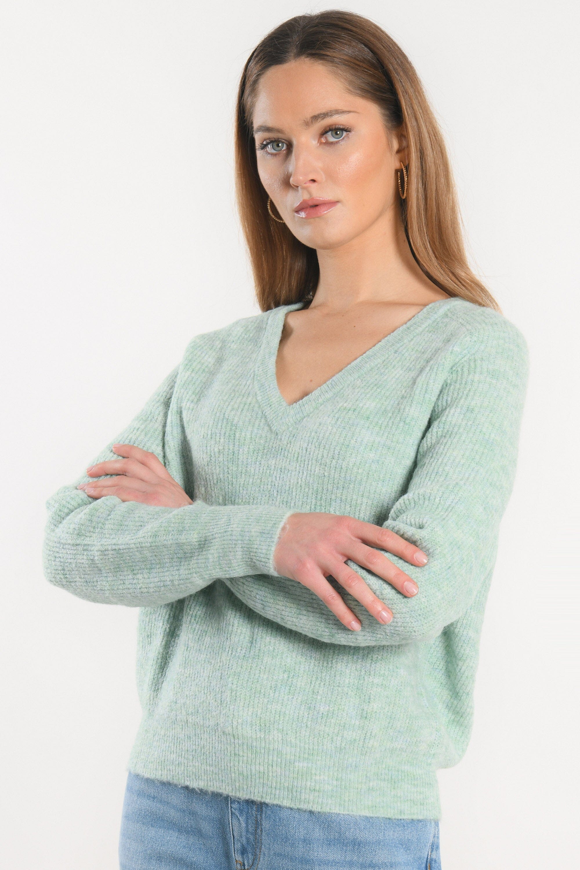 PULL COL V - DANNA - VERT AMANDE PULL KOOKAI Mode Kookai