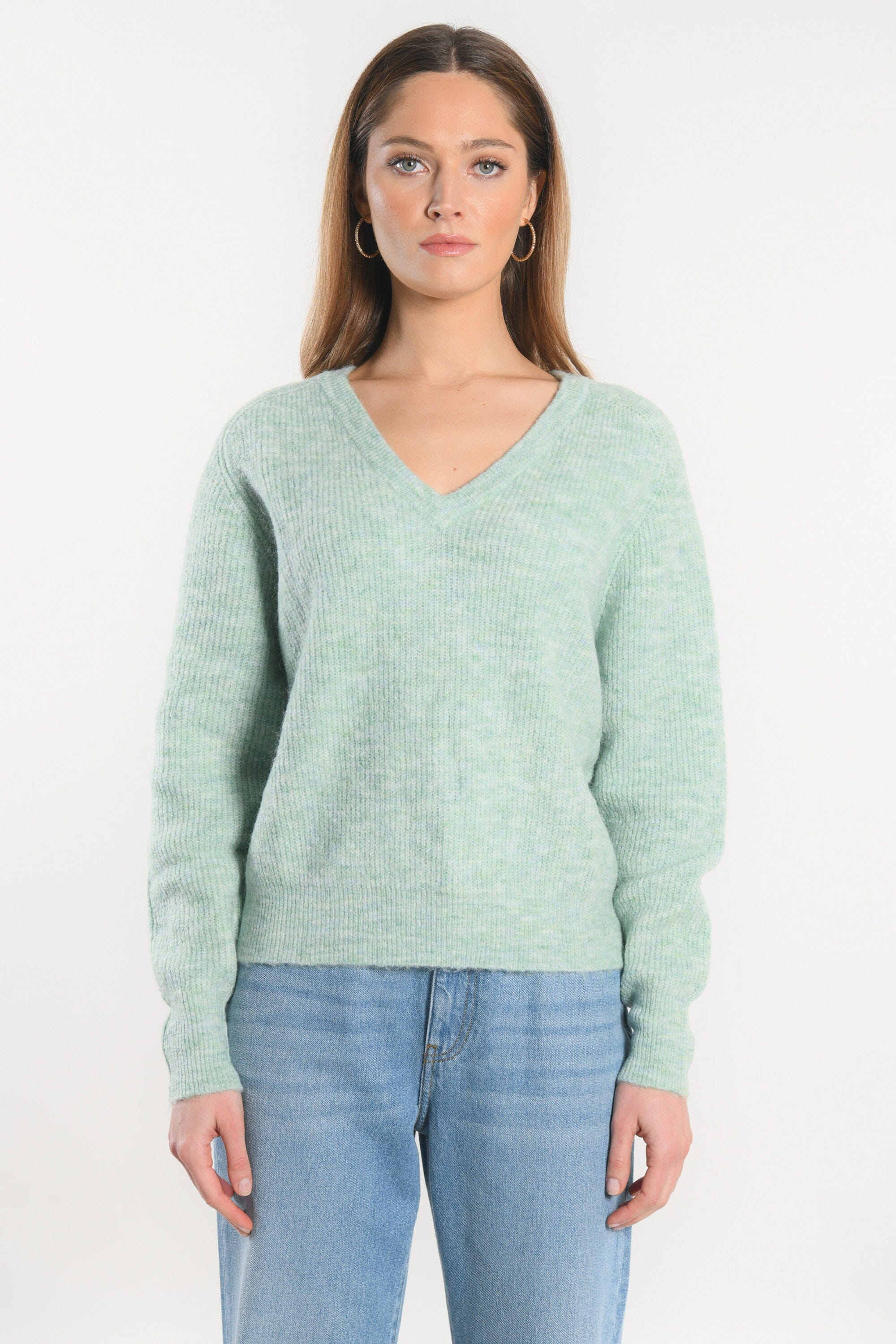 PULL COL V - DANNA - VERT AMANDE PULL KOOKAI Mode Kookai