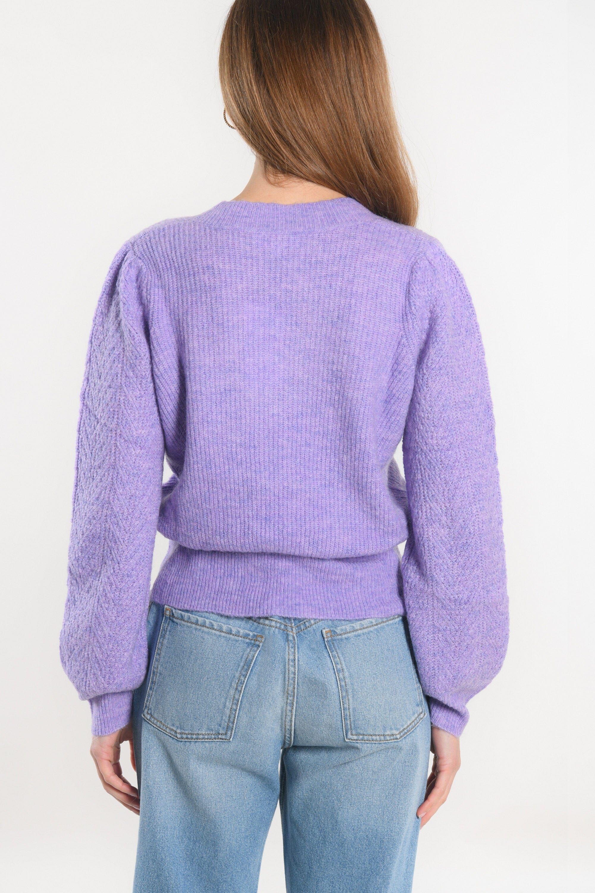 PULL COL V - DAYANA - LILAS PULL KOOKAI Mode Kookai
