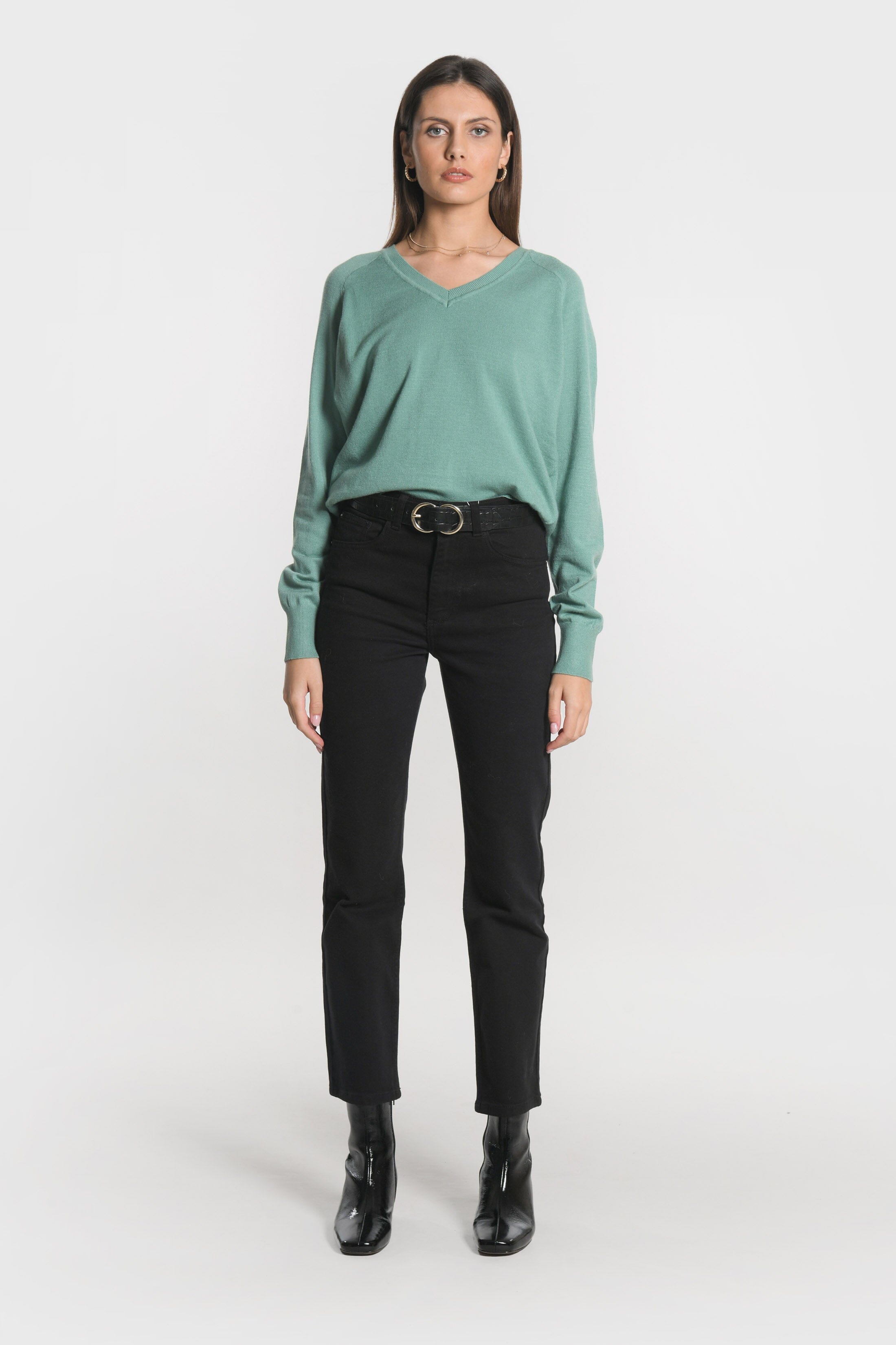 PULL COL V NOLWEEN GREEN PULL KOOKAI Mode Kookai