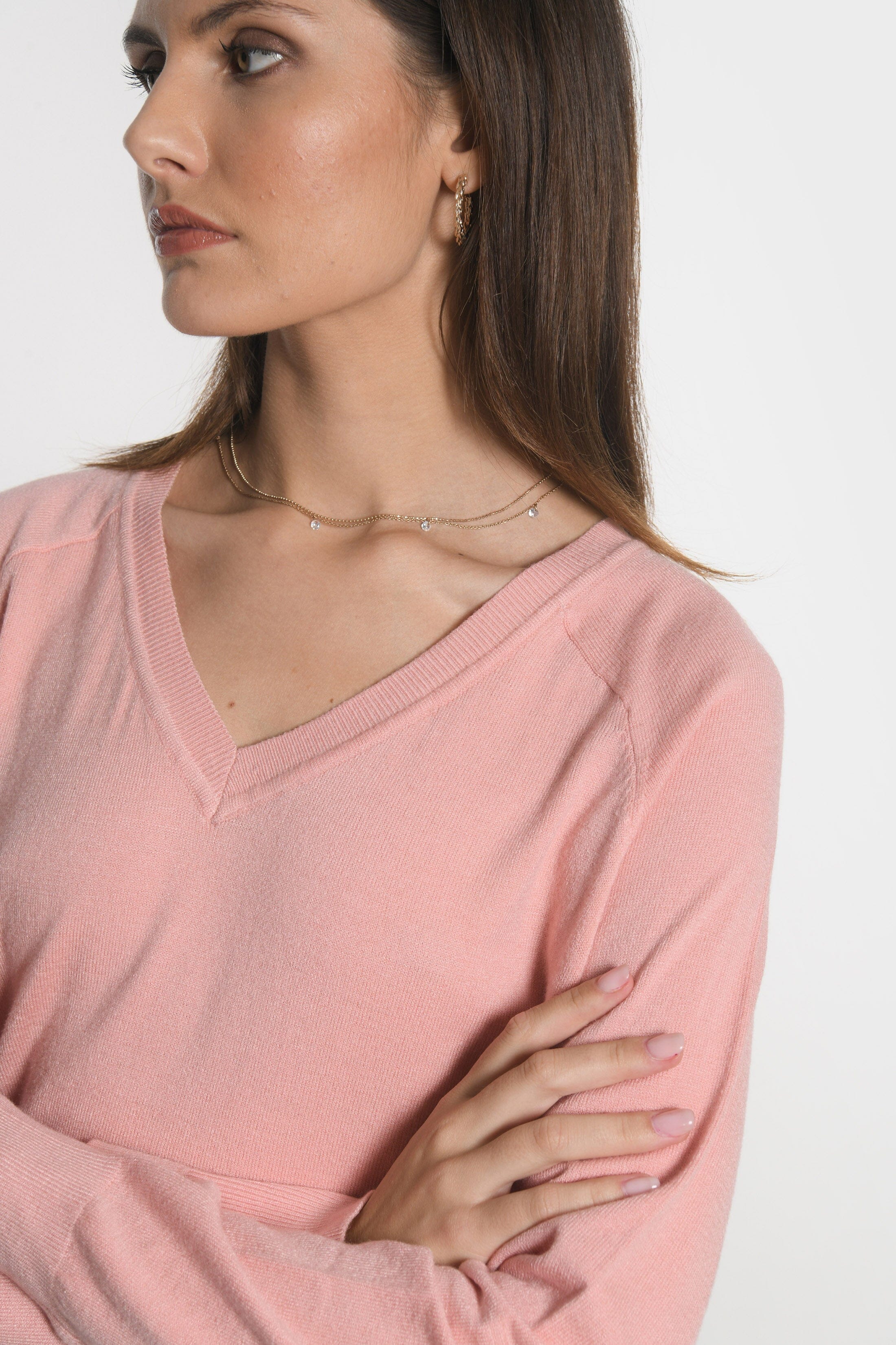 PULL COL V NOLWENN MELLOW ROSE PULL KOOKAI Mode Kookai