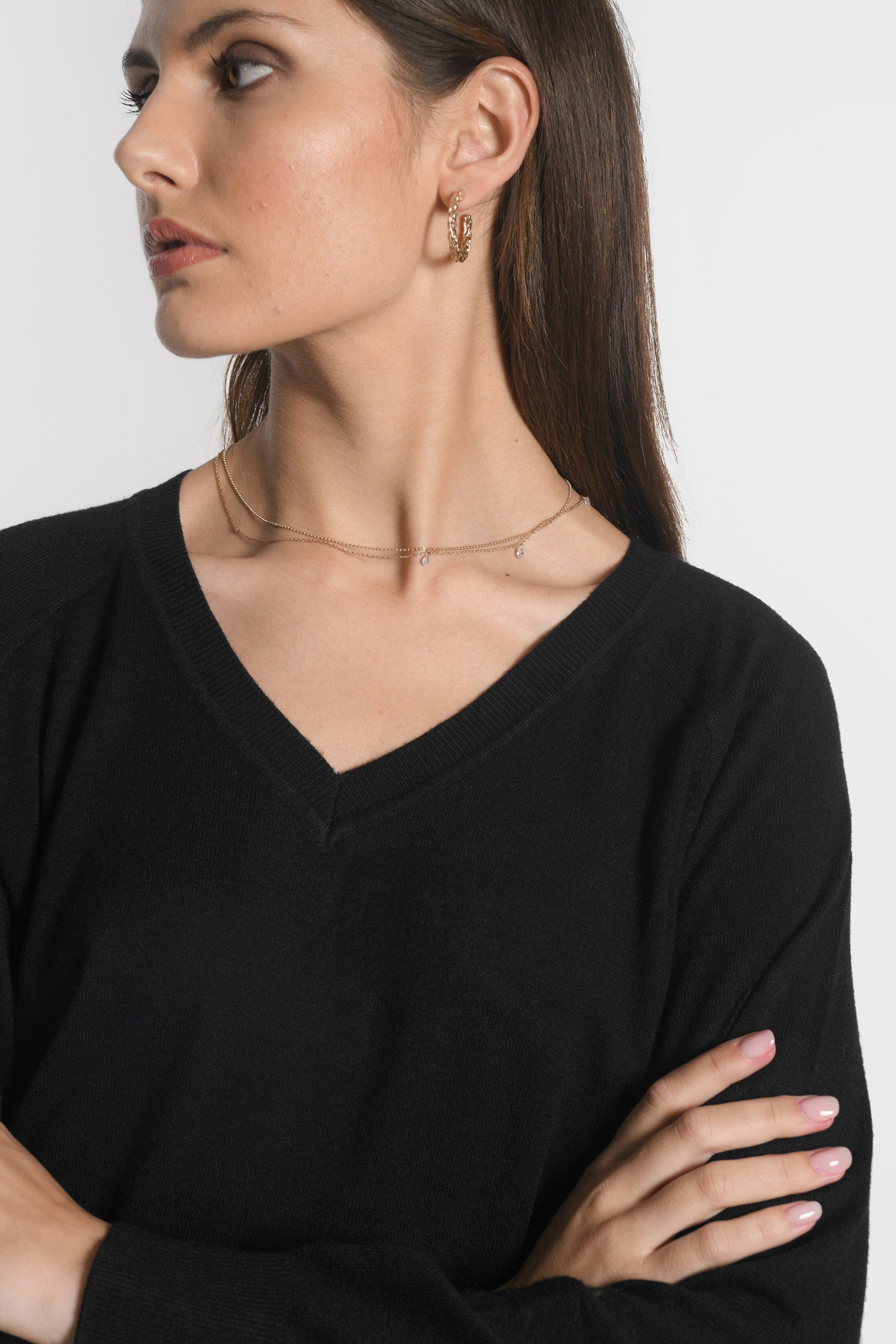 PULL COL V NOLWENN NOIR PULL KOOKAI Mode Kookai