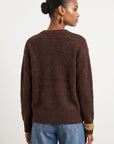 PULL DECOLLETE GOUTE - BELEN - CHOCOLAT PULL NEW KOOKAI Mode Kookai