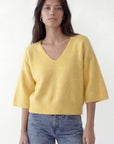 PULL LOOSE - BRUNO - JAUNE PULL NEW KOOKAI Mode Kookai