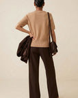 PULL MANCHES COURTES - DARLINGTON - CAMEL PULL NEW KOOKAI Mode Kookai