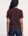 PULL MANCHES COURTES - DARLINGTON - CHOCOLAT PULL NEW KOOKAI Mode Kookai
