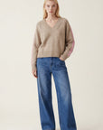 PULL MANCHES RAYEES - DARI - BEIGE/ROSE PULL NEW KOOKAI Mode Kookai