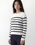 PULL MARINIERE - CAREN - ECRU/MARINE PULL NEW KOOKAI Mode Kookai