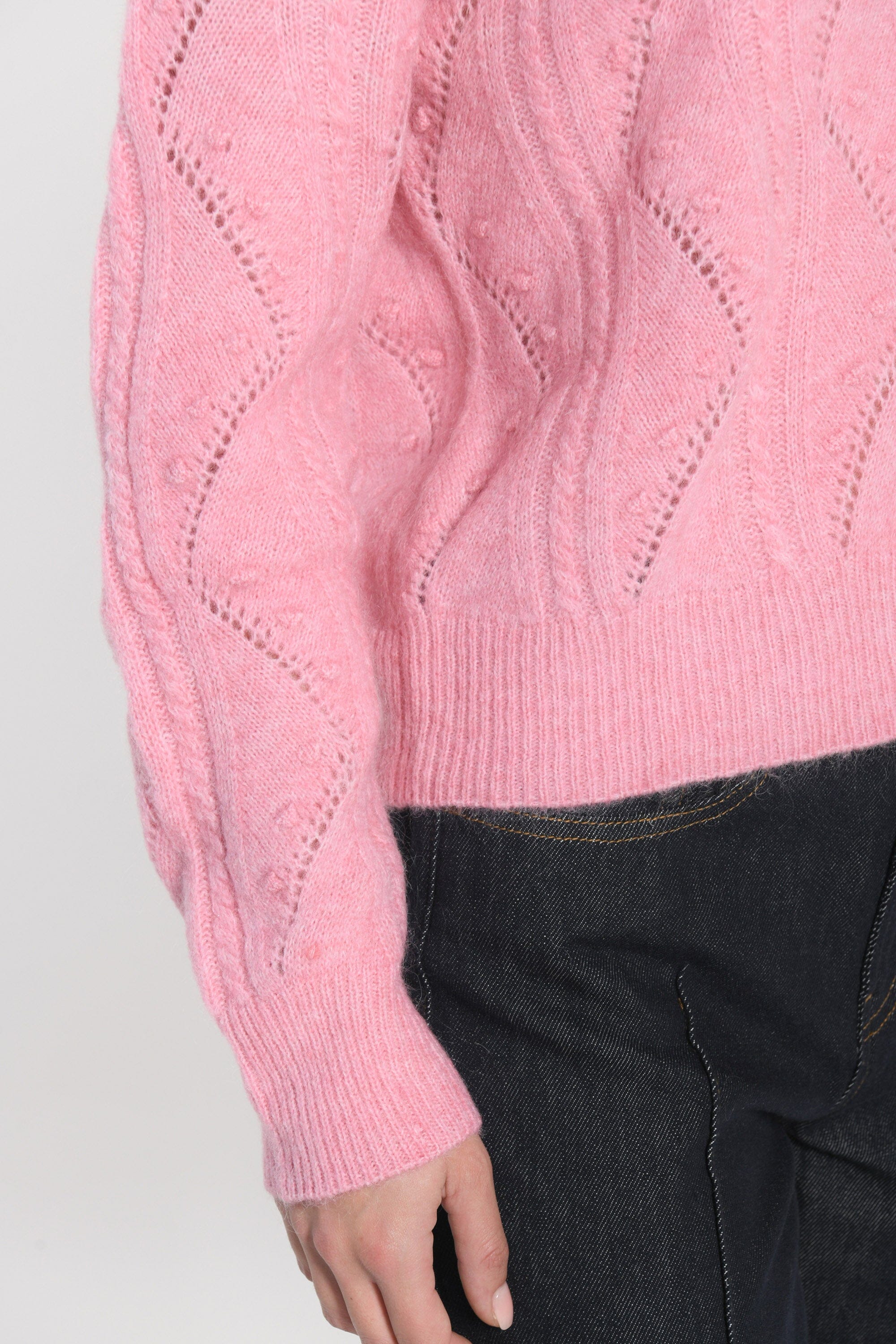 PULL MONICA ROSE POUDRÉ CHINÉ PULL KOOKAI Mode Kookai