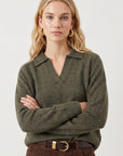 PULL POLO - DOROTHEE - KAKI PULL NEW KOOKAI Mode Kookai