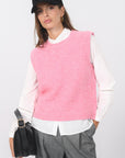 PULL SANS MANCHE - BAMBI - ROSE PULL NEW KOOKAI Mode Kookai