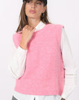 PULL SANS MANCHE - BAMBI - ROSE PULL NEW KOOKAI Mode Kookai