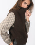 PULL SANS MANCHE - BIANCA - CHOCOLAT PULL NEW KOOKAI Mode Kookai