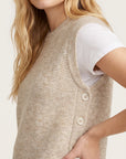 PULL SANS MANCHE - DAGNY - BEIGE PULL NEW KOOKAI Mode Kookai