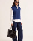 PULL SANS MANCHE - DALTON - BLEU PULL NEW KOOKAI Mode Kookai