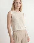 PULL SANS MANCHES - CASILA - ECRU PULL NEW KOOKAI Mode Kookai