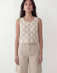 PULL SANS MANCHES - COLETT - CREME PULL NEW KOOKAI Mode Kookai