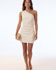 ROBE ASYMETRIQUE - CLARENCE - CREME ROBE NEW KOOKAI Mode Kookai
