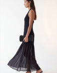 ROBE BI-MATIERE DOS NU - CASSANDRA - NOIR ROBE NEW KOOKAI Mode Kookai