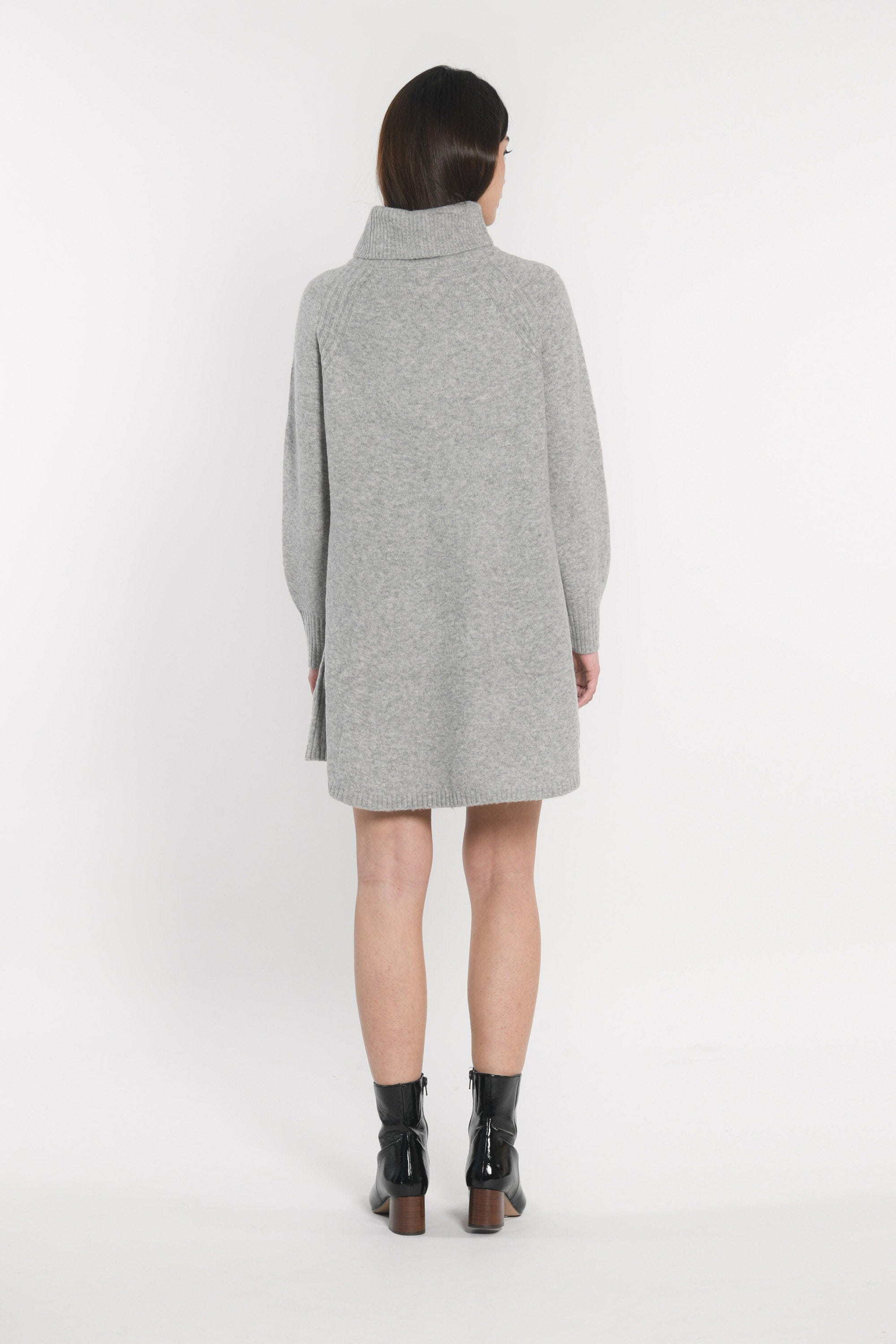 ROBE COL ROULÉ MANDY GRIS CHINÉ ROBE KOOKAI Mode Kookai