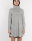 ROBE COL ROULÉ MANDY GRIS CHINÉ ROBE KOOKAI Mode Kookai