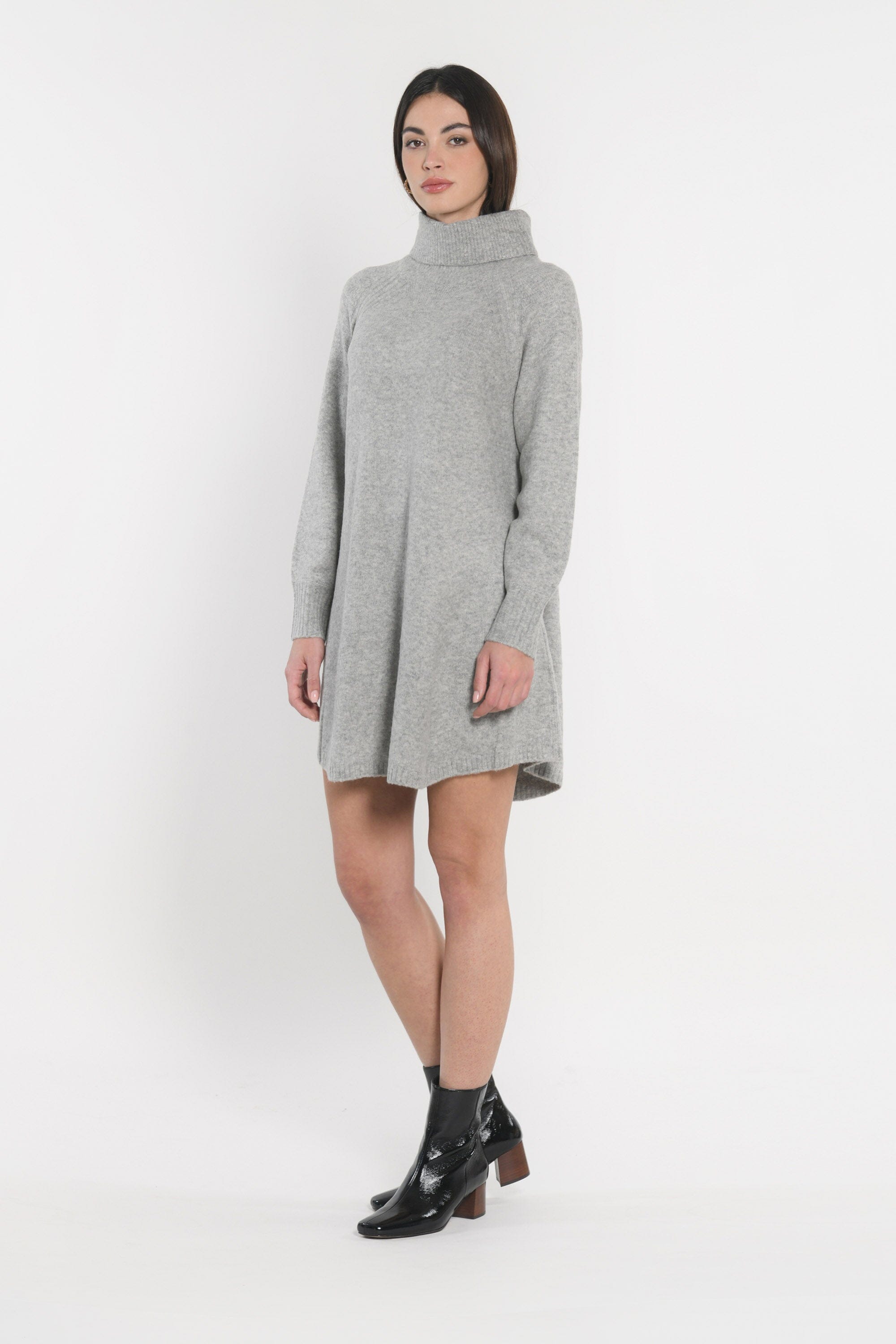 ROBE COL ROULÉ MANDY GRIS CHINÉ ROBE KOOKAI Mode Kookai