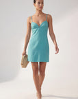 ROBE COURTE - CLEO - AQUA ROBE NEW KOOKAI Mode Kookai
