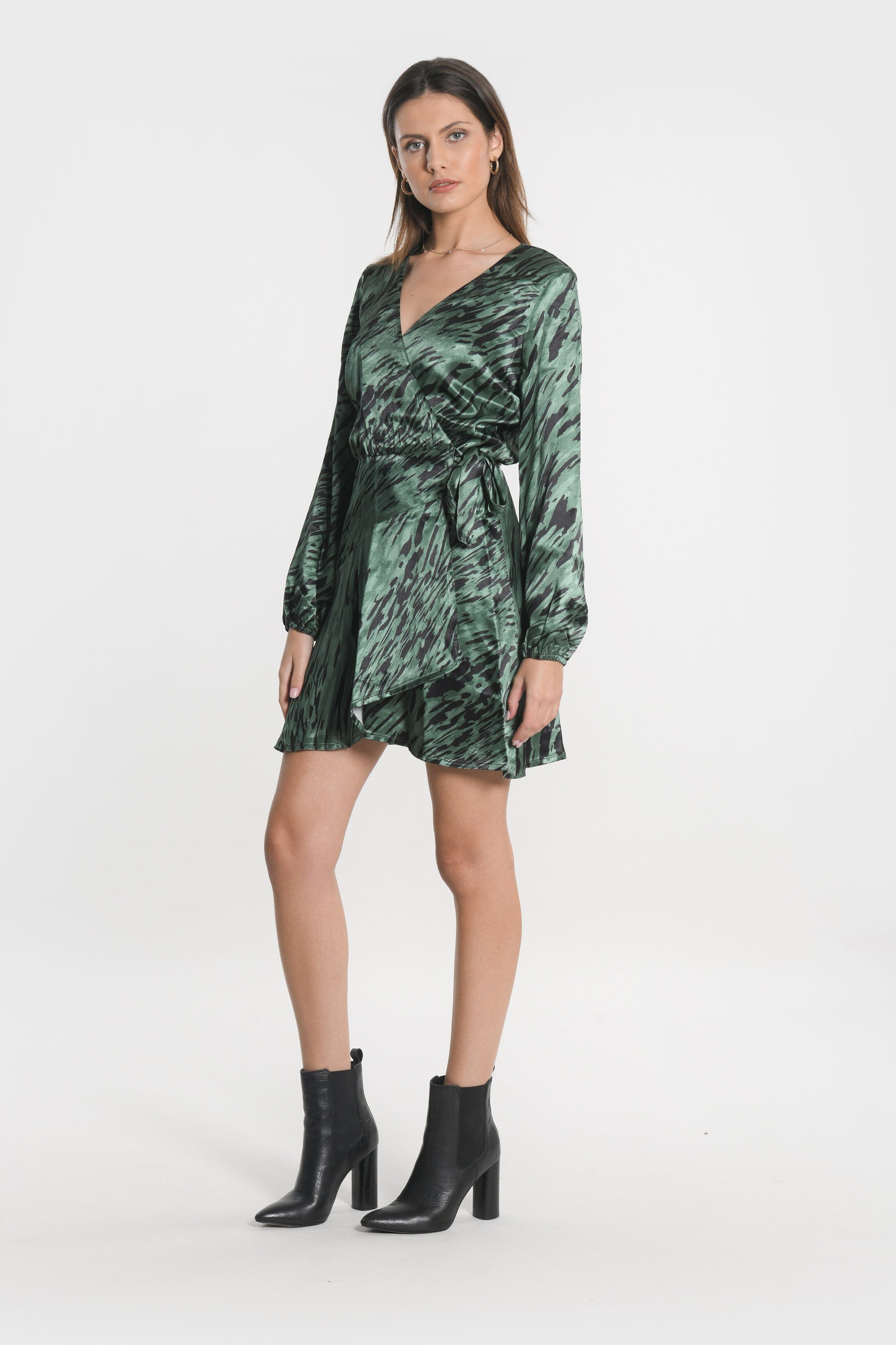 ROBE COURTE NESA NOIR/VERT ROBE KOOKAI Mode Kookai