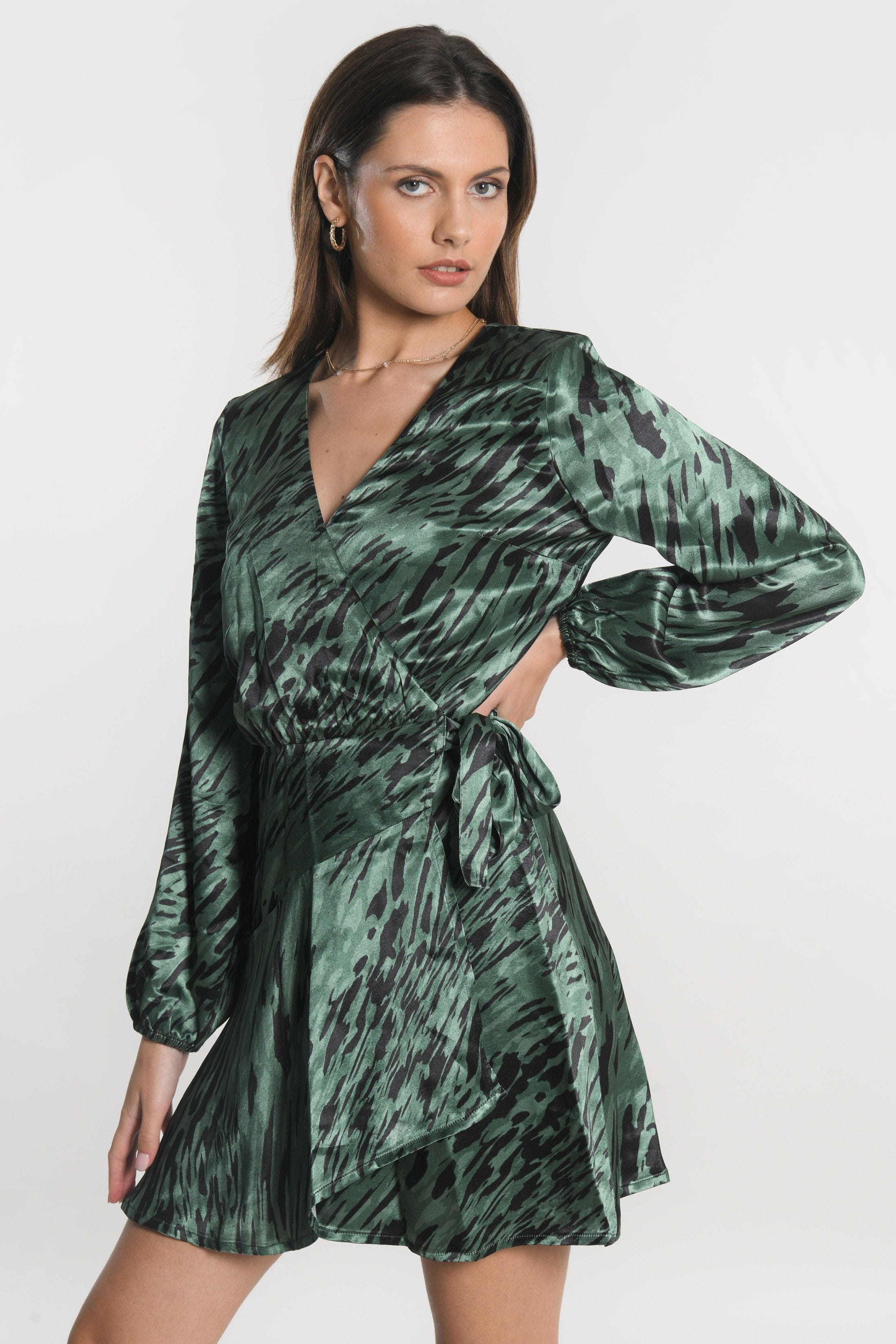 ROBE COURTE NESA NOIR/VERT ROBE KOOKAI Mode Kookai
