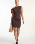 ROBE - CRYSTA - ESPRESSO ROBE NEW KOOKAI Mode Kookai