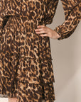 ROBE LEOPARD - CARAMEL - AZELIA ROBE NEW KOOKAI Mode Kookai