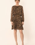 ROBE LEOPARD - CARAMEL - AZELIA ROBE NEW KOOKAI Mode Kookai