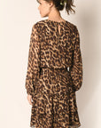 ROBE LEOPARD - CARAMEL - AZELIA ROBE NEW KOOKAI Mode Kookai