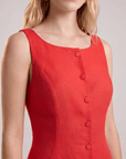 ROBE LIN - CHELSEA - GRENAT ROBE NEW KOOKAI Mode Kookai