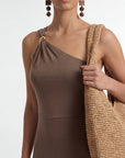ROBE LONGUE - CRYSTA - NOISETTE ROBE NEW KOOKAI Mode Kookai