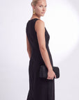 ROBE MIDI 100% LIN - CHELSEA - NOIR ROBE NEW KOOKAI Mode Kookai