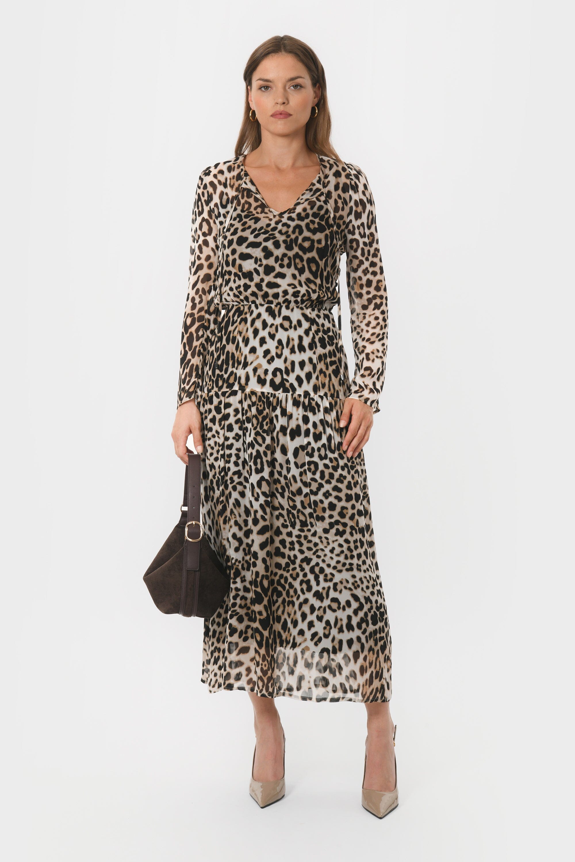 ROBE MIDI BANKA ECRU – kookai - Main Image