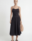 ROBE MIDI - CELIA - NOIR ROBE NEW KOOKAI Mode Kookai