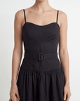 ROBE MIDI - CELIA - NOIR ROBE NEW KOOKAI Mode Kookai