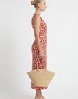 ROBE MIDI - CLARISSA - GRENAT ROBE NEW KOOKAI Mode Kookai